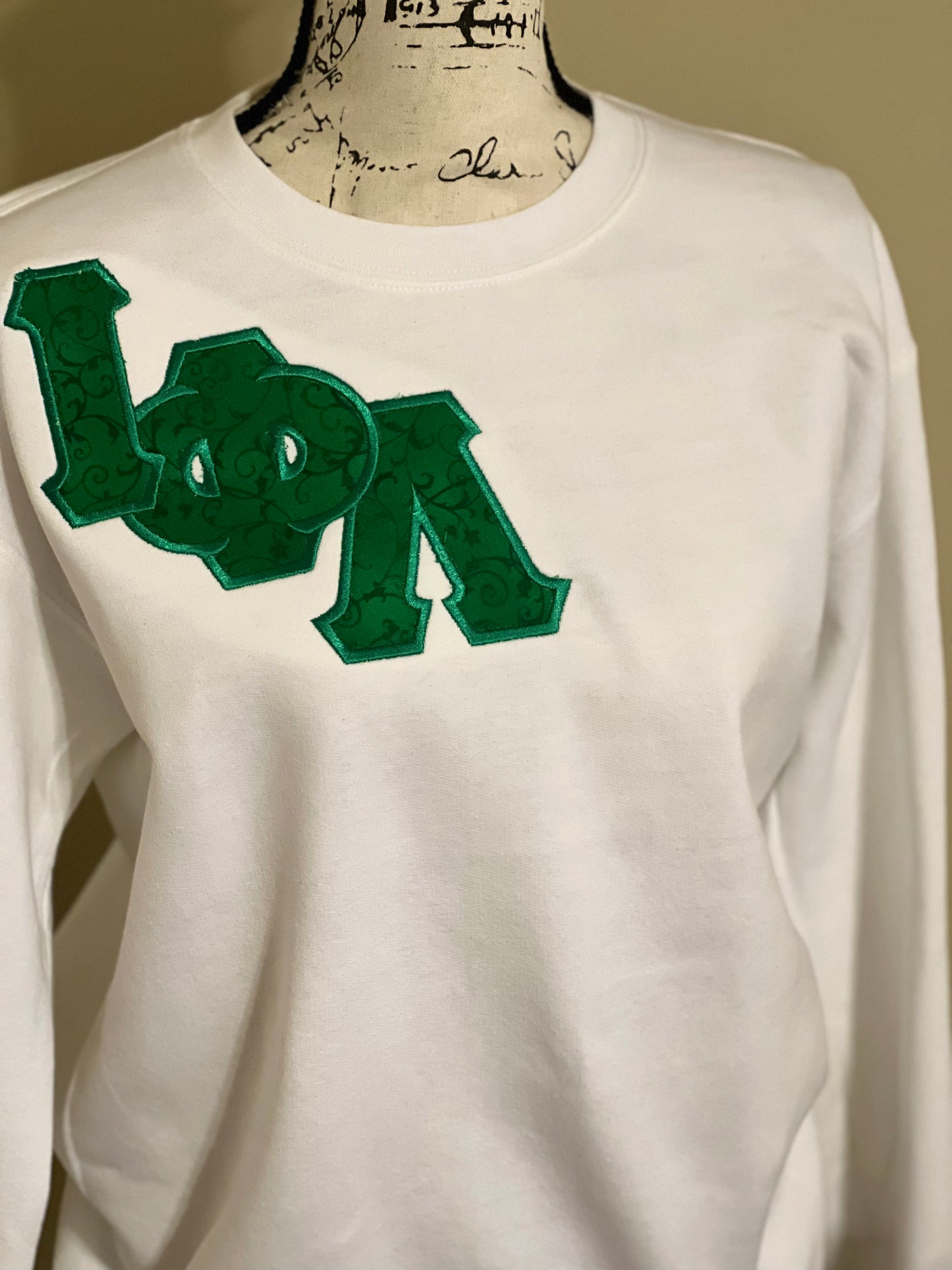 Iota Embroidered Crewneck Sweatshirt