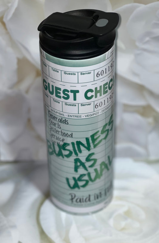 Business As Usual Two-Way Tumbler