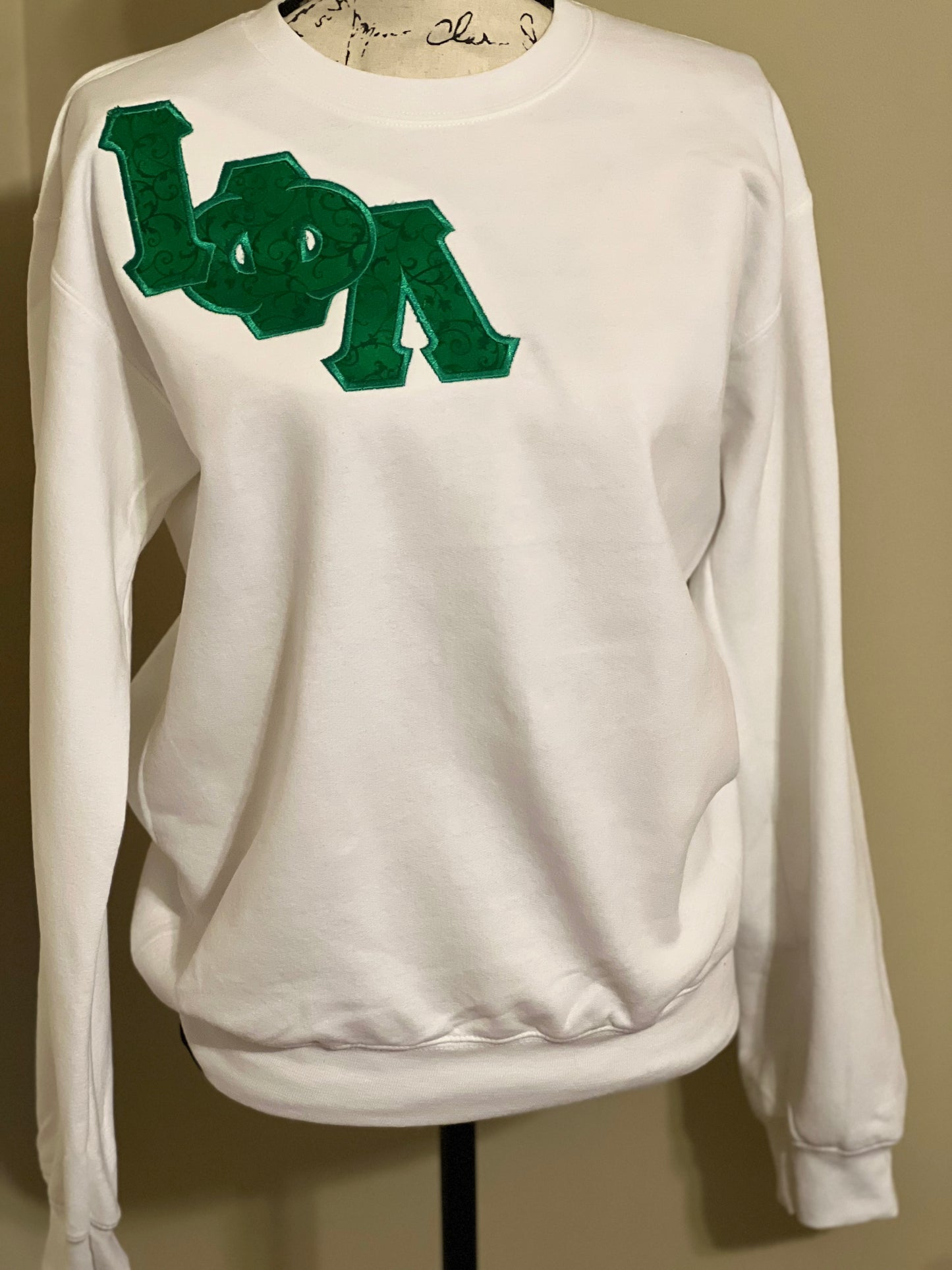Iota Embroidered Crewneck Sweatshirt
