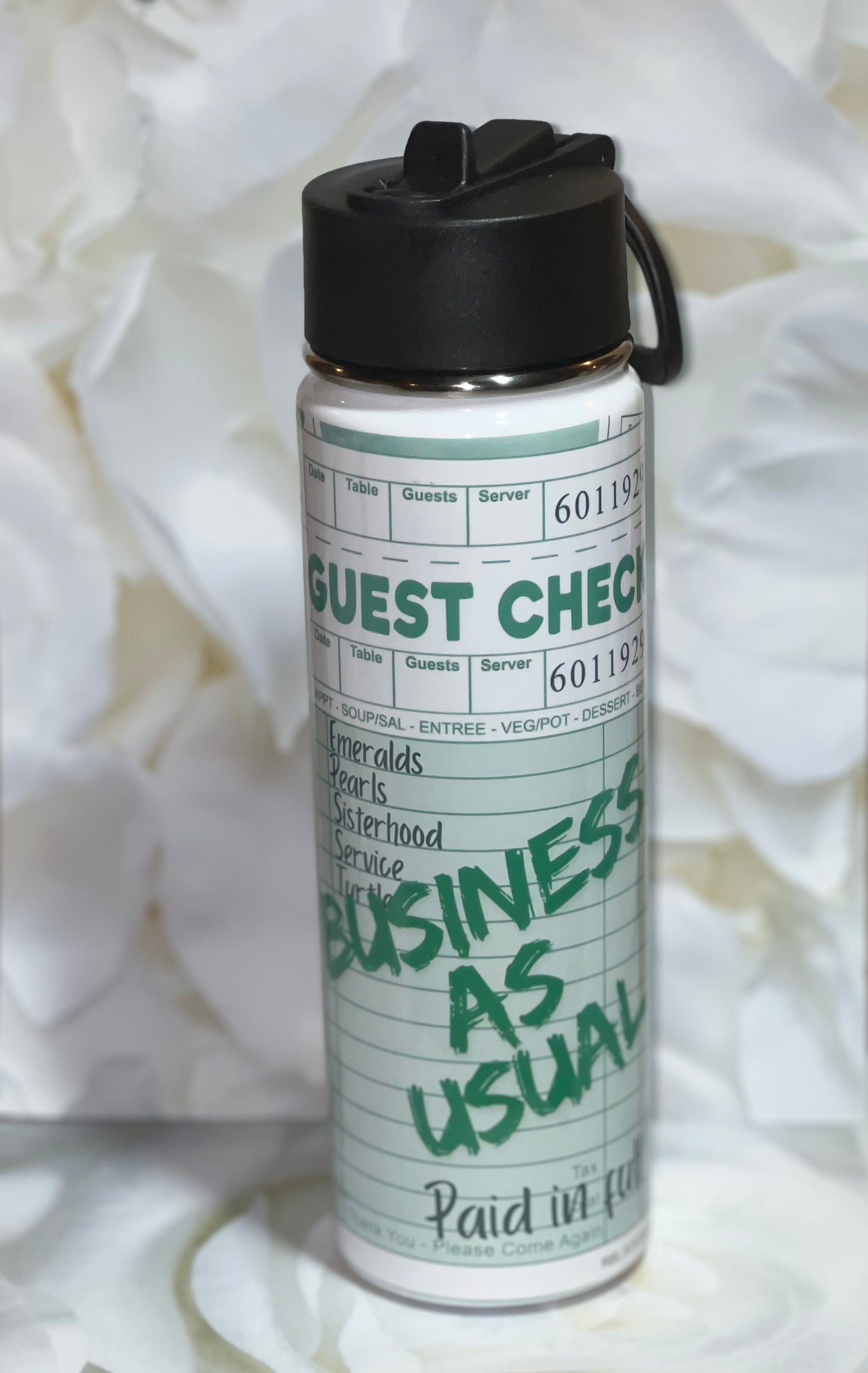 Business As Usual Water Bottle Tumbler