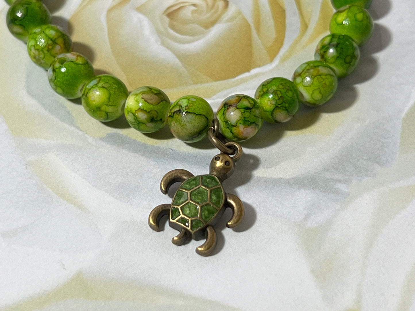 Brass Turtle Stretch Bracelet