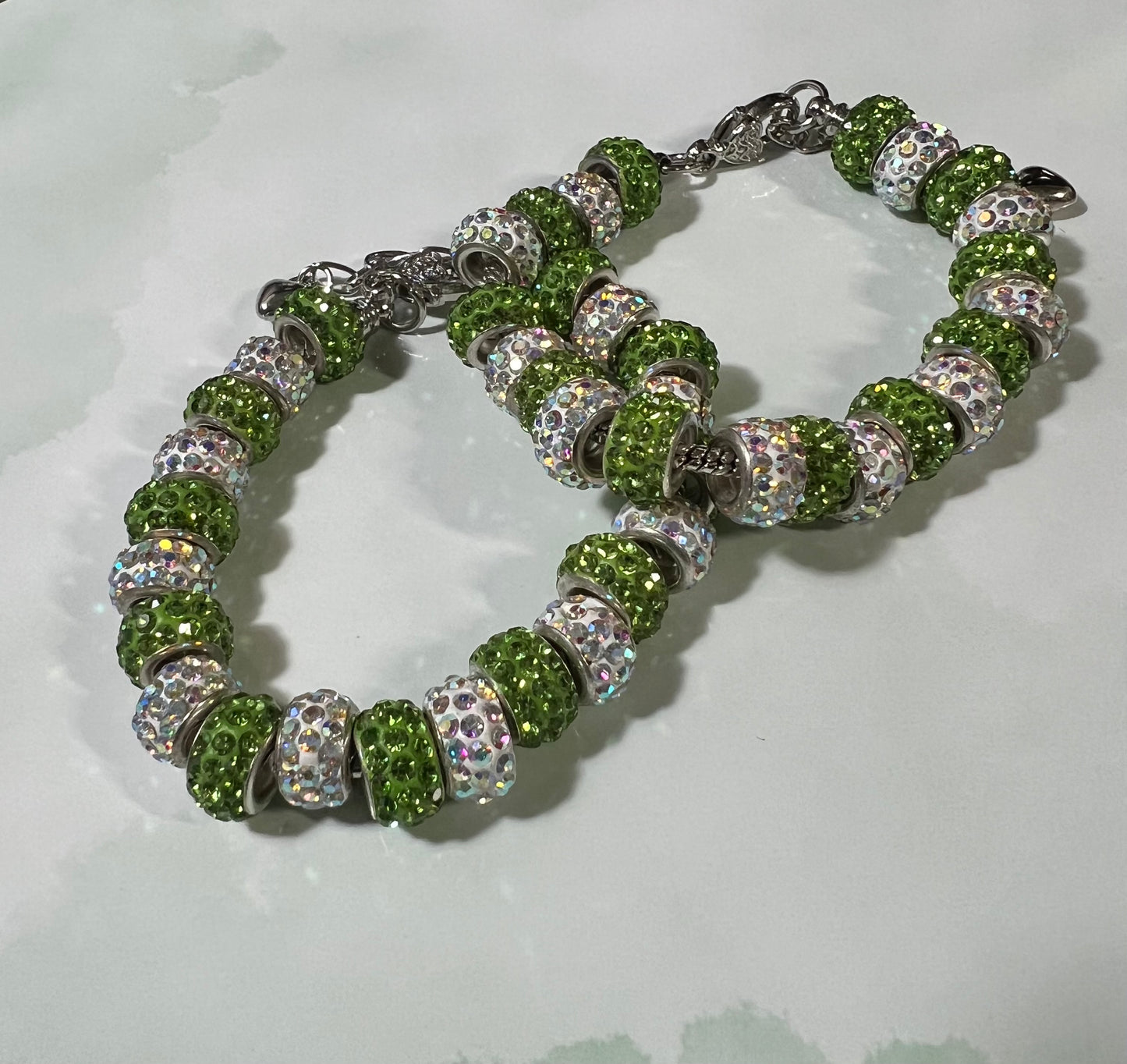 Green and White Bracelet